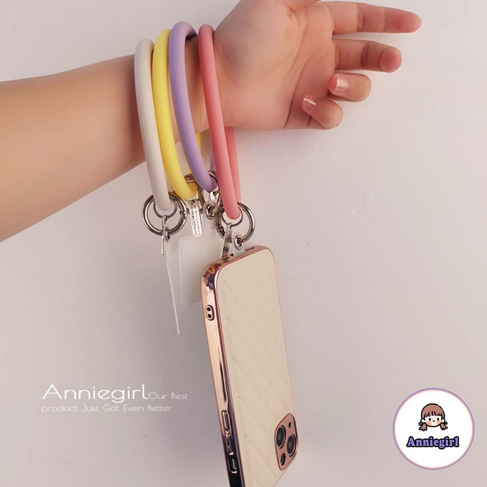 Dây Đeo Điện Thoại Bằng Silicon Dẻo Chống Thất Lạc Tiện Dụng Cho Nữ