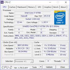 CPU Intel Core I7 4770K BẢO HÀNH 36 THÁNG - - KÈM FAN