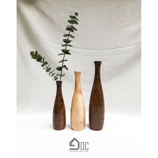 Lọ hoa gỗ trang trí, bình hoa gỗ nghệ thuật, đồ decor