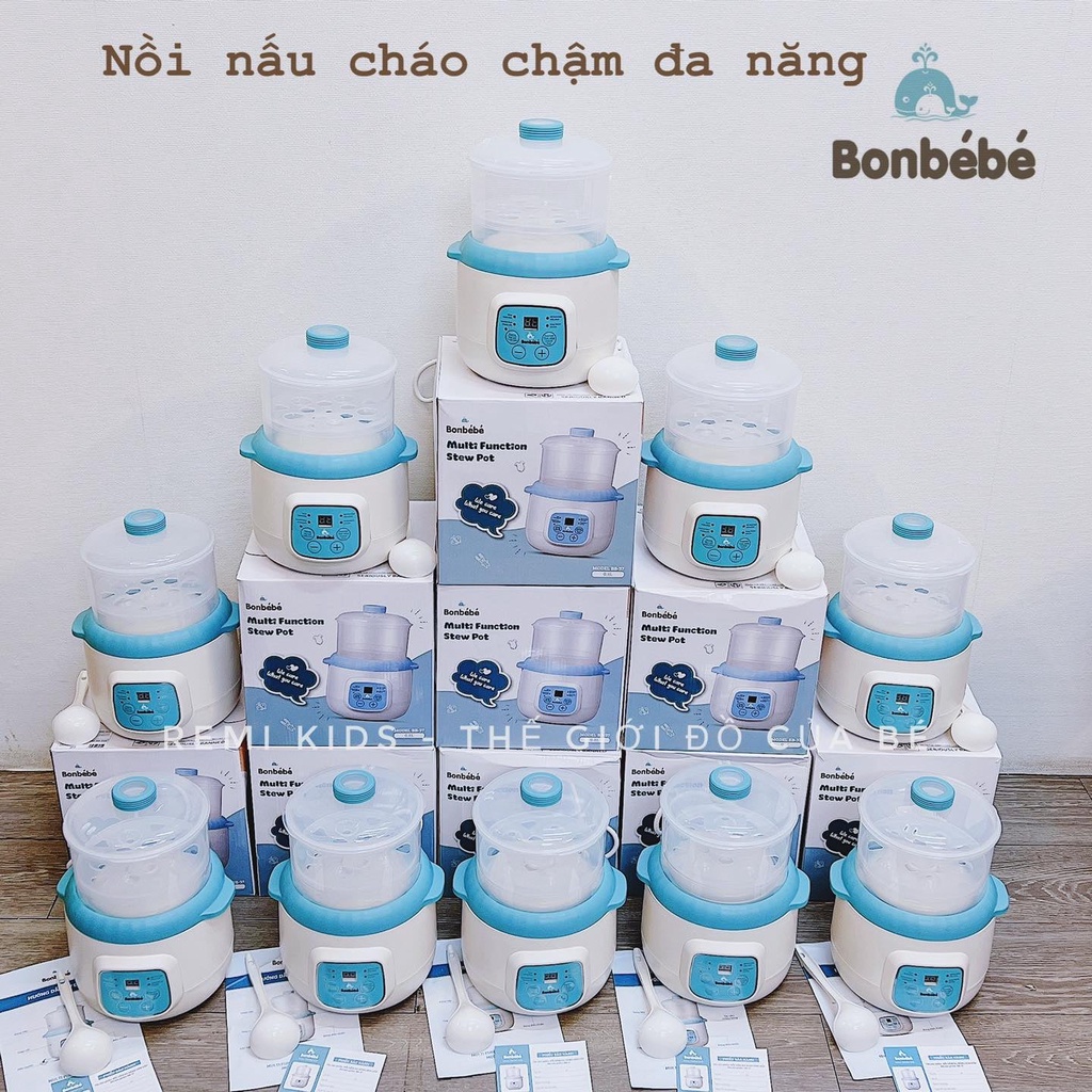 [Chính hãng] Nồi nấu cháo chậm đa năng Bonbebe, BH 12 tháng