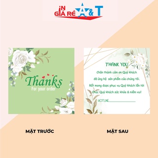Thiệp cảm ơn khách hàng - thẻ cảm ơn - nhãn cám ơn khách hàng 100 cái-N3
