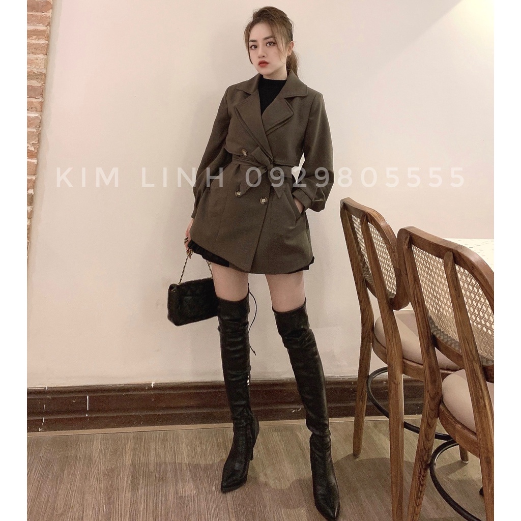 Áo MĂNG TÔ THIẾT KẾ CC - Chất đẹp, Form chuẩn siêu tôn dáng - Kim Linh Shop