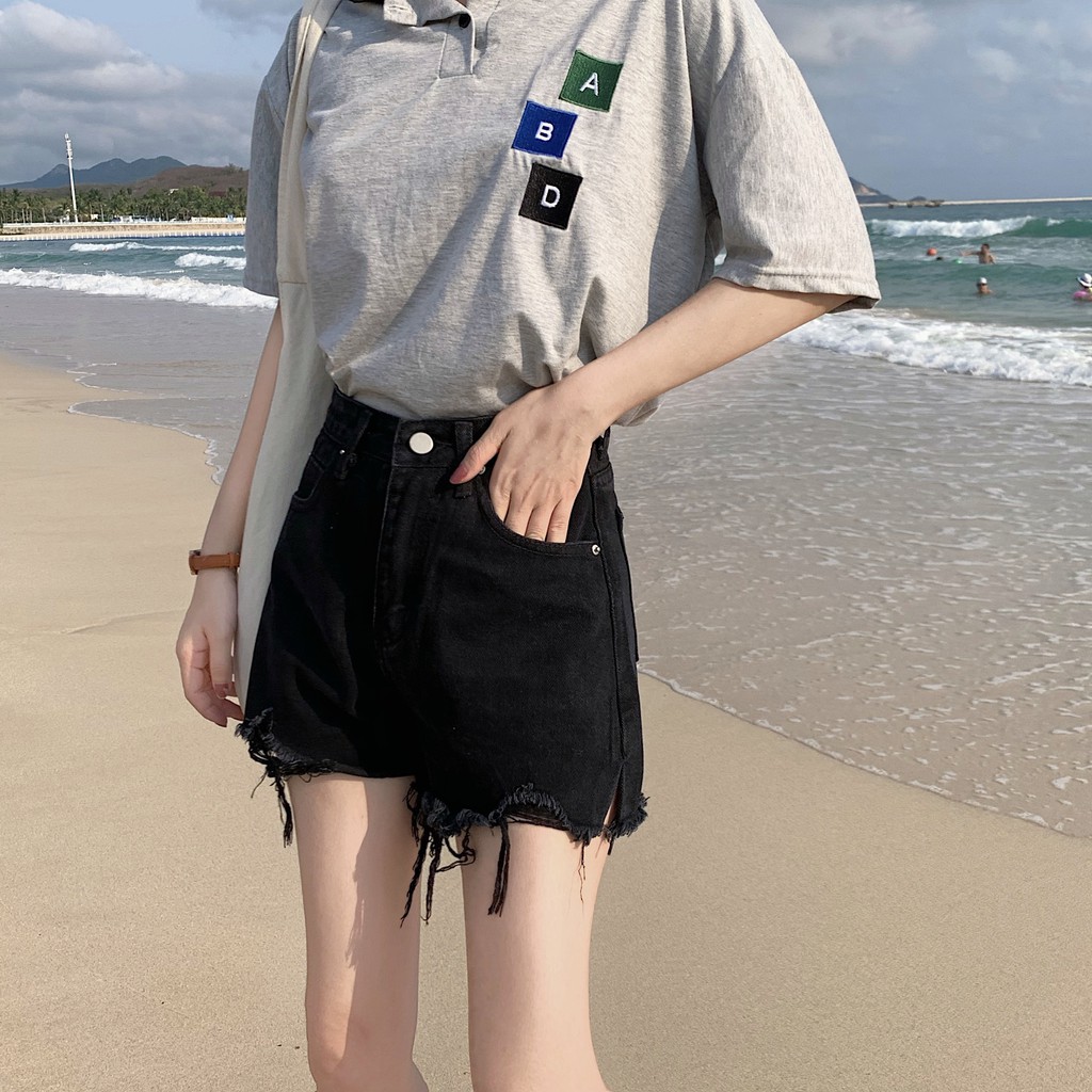 Quần Short Jean Nữ Phong Cách Hàn Quốc