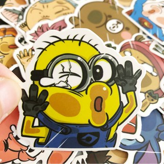 Sticker HOẠT HÌNH VUI NHỘN nhựa PVC không thấm nước, dán nón bảo hiểm, laptop, điện thoại, Vali, xe,  Cực COOL#29