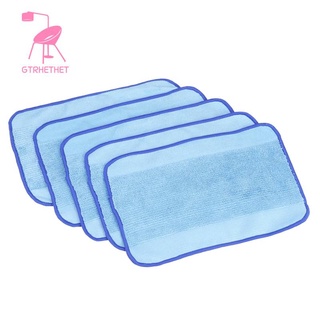 Set 5 vải lau nhà bằng sợi nhỏ có thể giặt và tái sử dụng cho iRobot Braava 380 380t 320 321 Mint 4200 4205 5200 5200C
