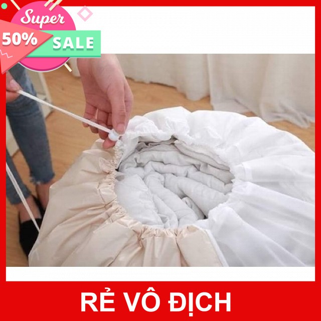 Túi đựng chăn ga quần áo hình thú cute_loại to có dây rút