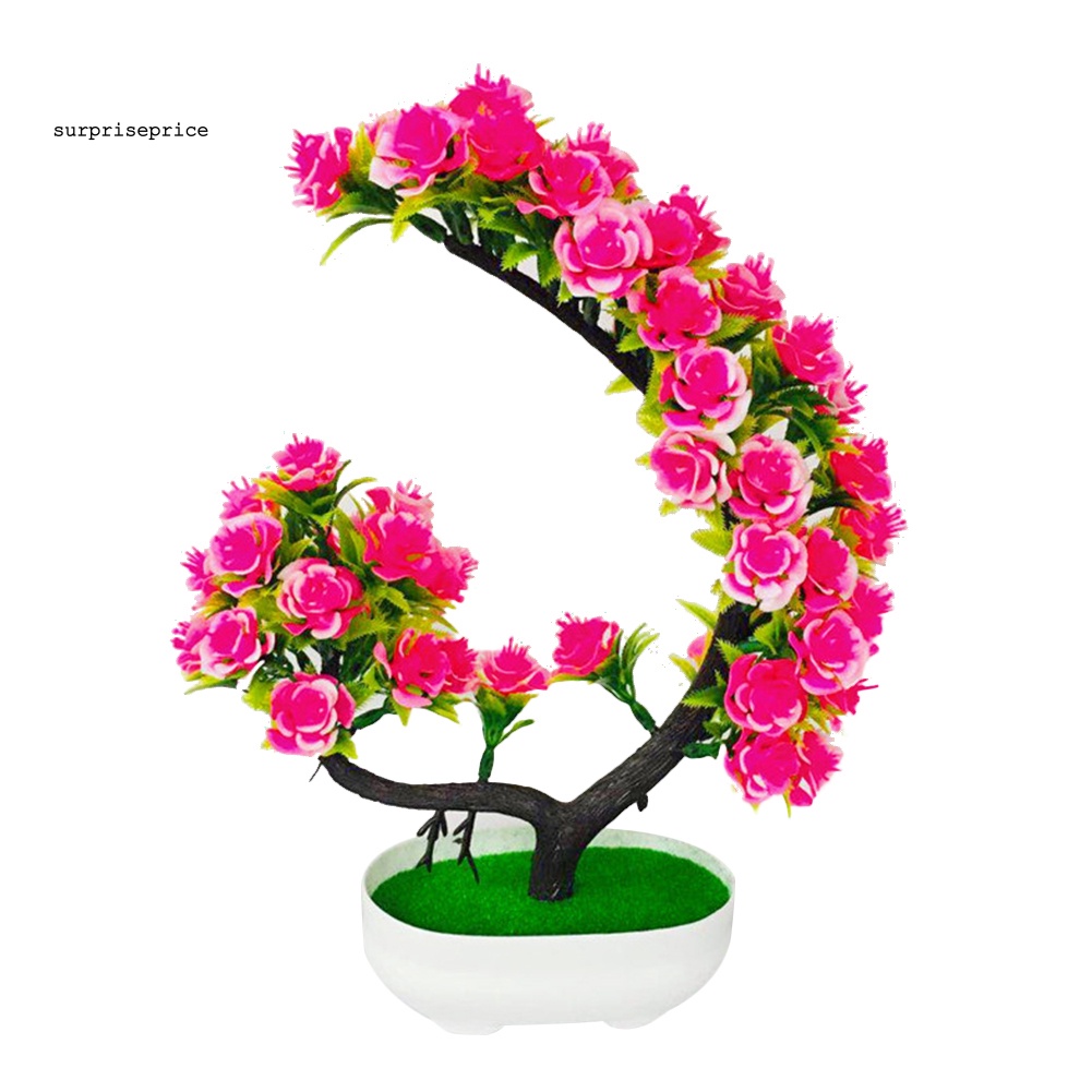 Chậu Cây Bonsai Giả Trang Trí Bàn Tiệc Tùng / Sân Vườn