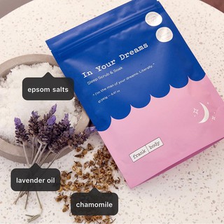 [SẴN] TẨY TẾ BÀO CHẾT THƯ GIÃN GIẢM CĂNG THẲNG FRANK BODY IN YOUR DREAMS SLEEP SCRUB & SOAK