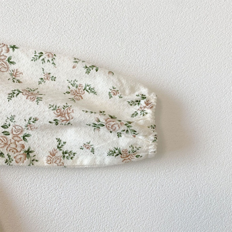 Áo Liền Quần Dài Tay Thời Trang Mùa Hè Cho Bé Gái 0-24 Tháng Tuổi