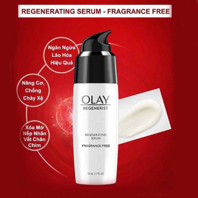 Serum dưỡng da Chống lão hoá Olay Regenerist Advanced Anti Aging Moisturizer Regenerating Serum 50ml Hàng USA