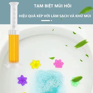 Gel khử mùi bồn cầu hình hoa an toàn khử khuẩn