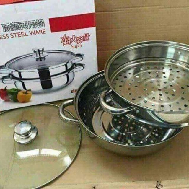 Nồi hấp 2 tầng
