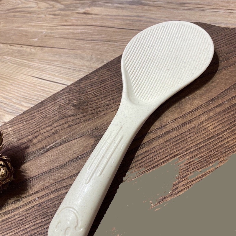 Muôi xúc cơm sọc dọc mặt cười cao cấp, Thìa xới cơm nhựa lúa mạch