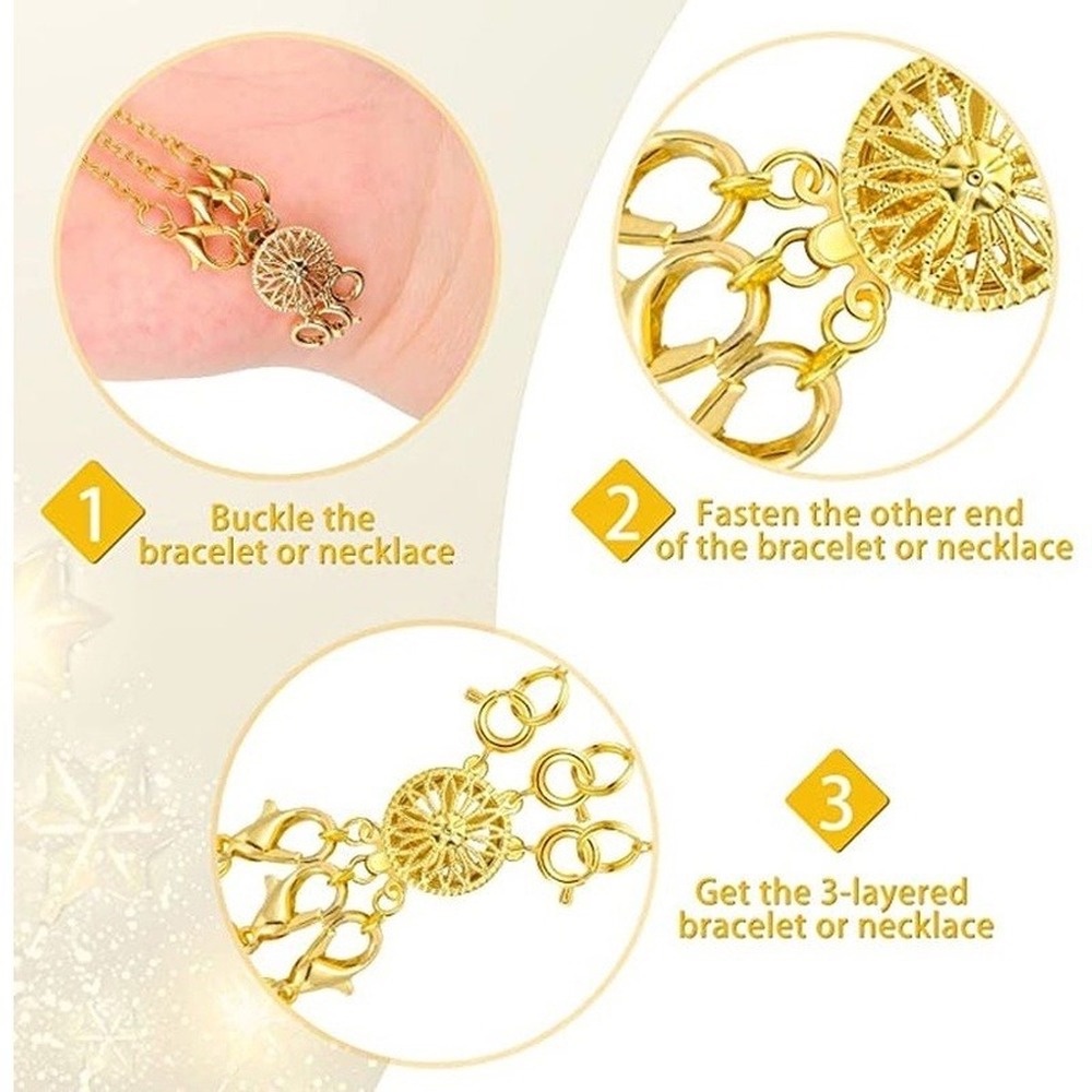 Khóa Cài Nhiều Lớp Mạ Điện Chuyên Dụng Cho Vòng Tay / Vòng cổ