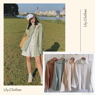 Áo sơ mi ulzzang oversize chất đũi xốp không nhăn