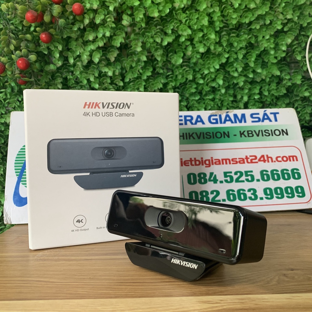 Webcam PC Hikvision DS-U18 4K siêu nét tích hợp míc âm thanh rõ ràng chất lượng cao