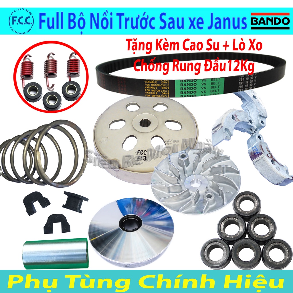 Full Bộ nồi trước và Nồi Sau Janus ( Bando / FCC )