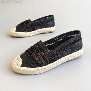 Giày slipon cói phủ bóng siêu đẹp xuất khẩu mẫu mới 2020