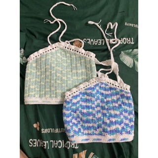 Áo yếm len ( Crochet Rainbow Top)