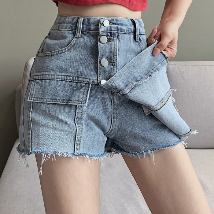 Ulzzang ( 얼짱) - QUẦN SHORT JEANS NỮ GIẢ VÁY