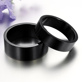 Nhẫn cặp trơn màu đen NC119 (màu đen) - Winz.vn