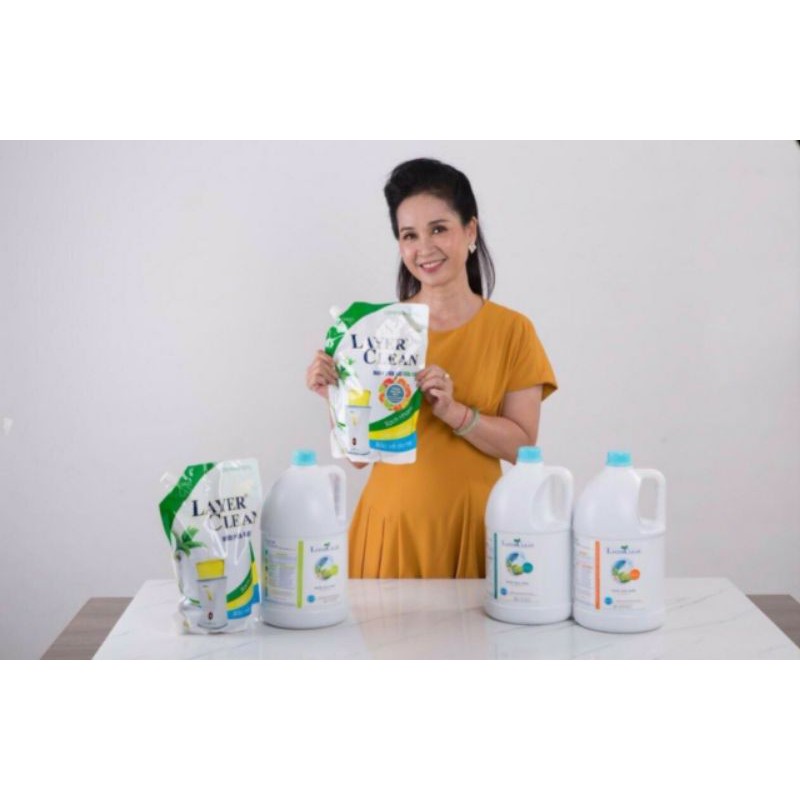 Nước rửa bát hữu cơ Layer Clean 2l hương Hồng