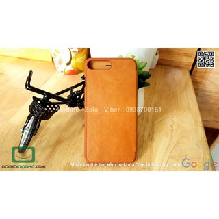 Bao da iPhone 7 Plus Nillkin Qin vân sần