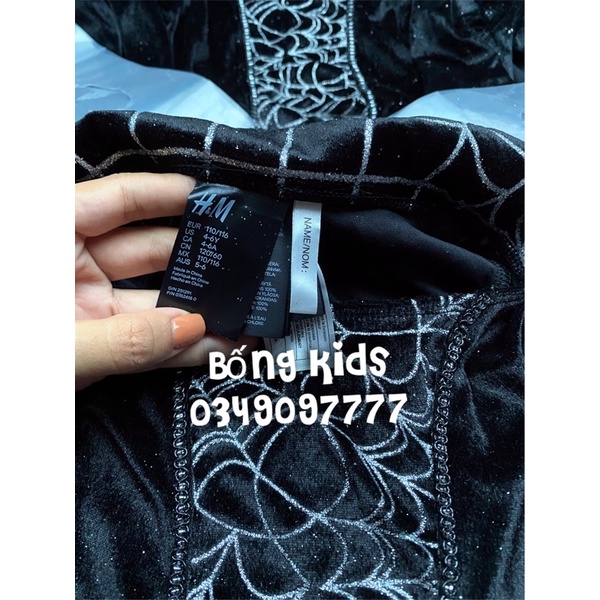 Váy Hoá Trang Bé Gái Vamprire Đen HaM