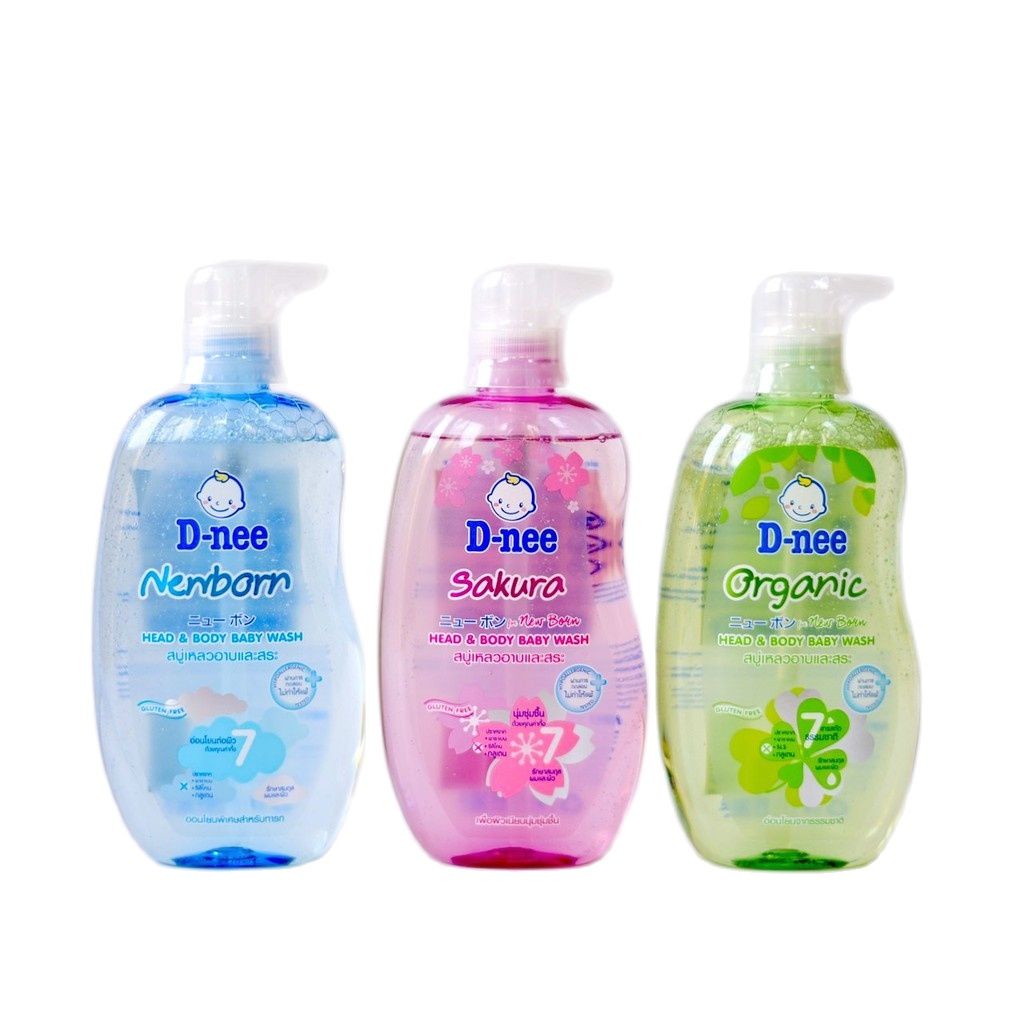 Sữa Tắm Gội Toàn Thân Dnee Baby Thái Lan 380ml Cho Bé Dưới 3 Tuổi