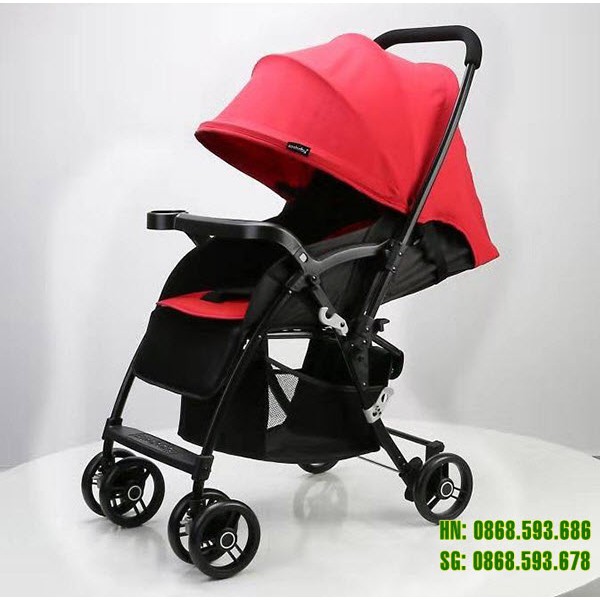 Xe đẩy 2 chiều phối lưới thoáng cao cấp cho bé Seebaby T08
