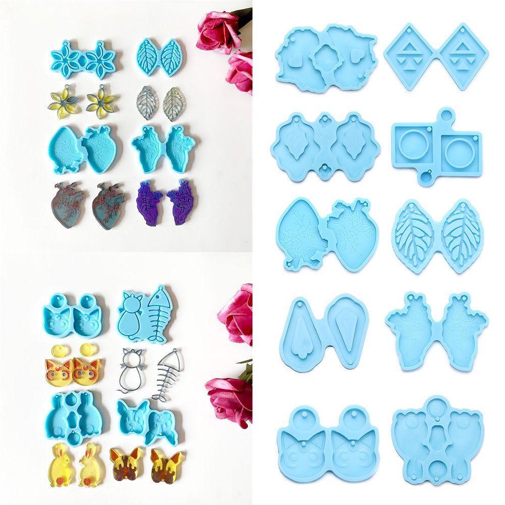 Khuôn Silicone Làm Bông Tai DIY Hình Học Tiện Dụng