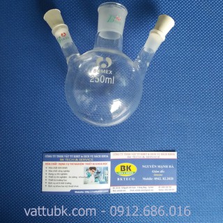 Bình cầu đáy tròn 2 nhánh 250ml
