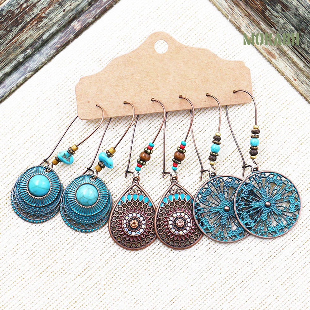 Set 3 Đôi Khuyên Tai Thời Trang Cho Nữ