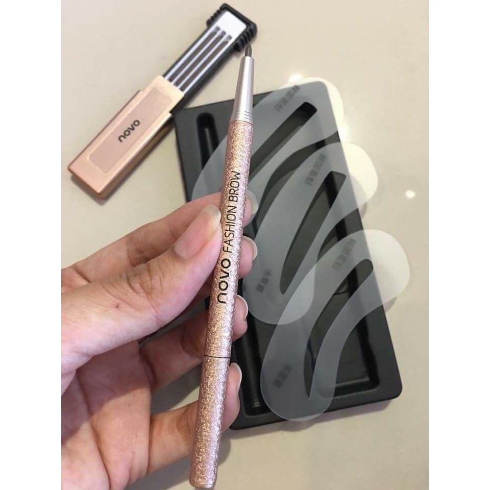 Bộ chì kẻ mày định hình 3 kiểu Novo fashion brow