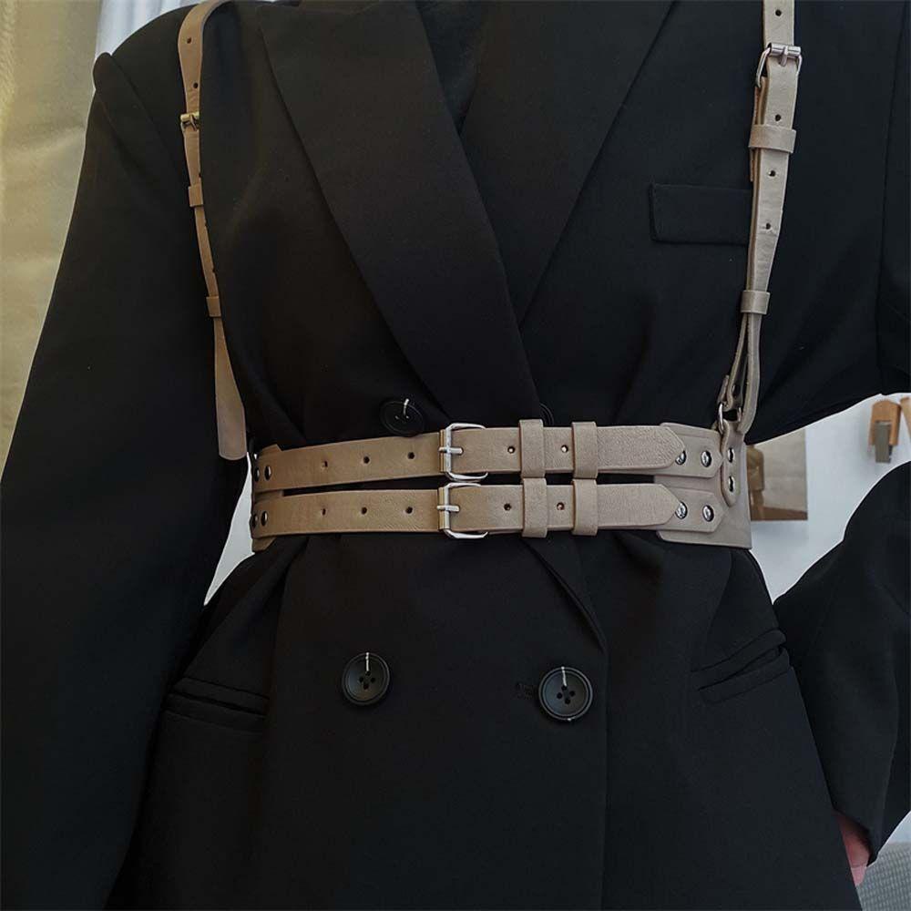 DANES Dây Nịt Da Pu Phong Cách Harajuku Thời Trang Nữ Cá Tính