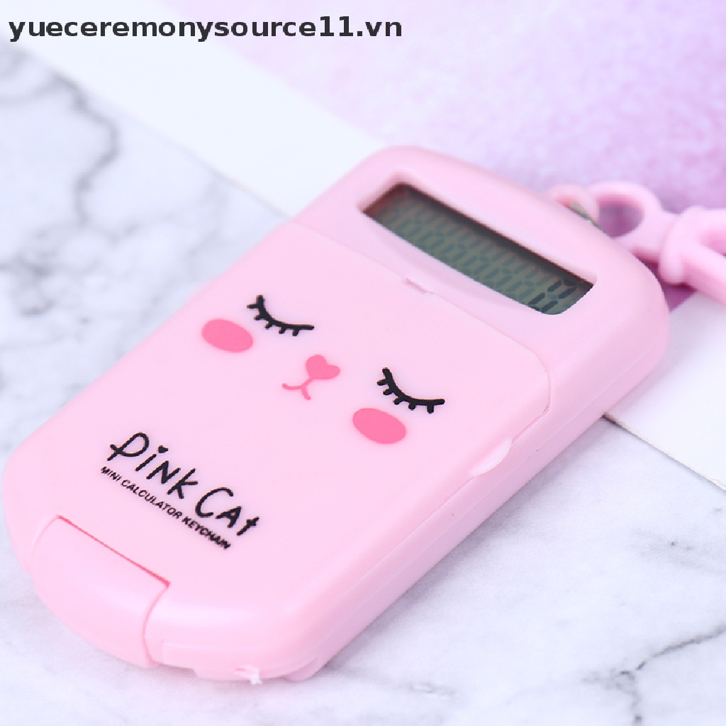 Máy Tính Bỏ Túi Kích Thước Nhỏ Gọn Có Móc Khóa Tiện Dụng Cho Văn Phòng