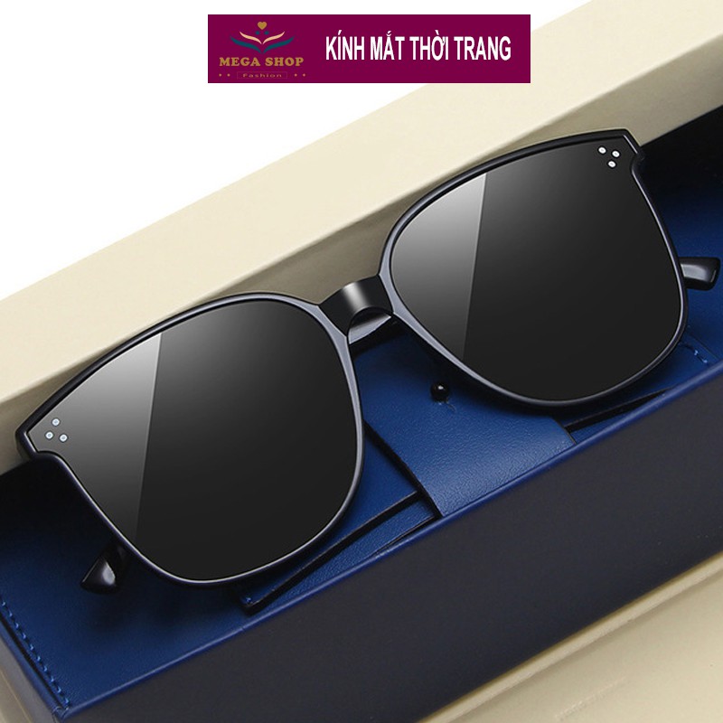 Kính râm ba điểm GM, kính mát vuông gọng đen dễ kết hợp đồ dành cho nam, nữ chống tia UV | BigBuy360 - bigbuy360.vn