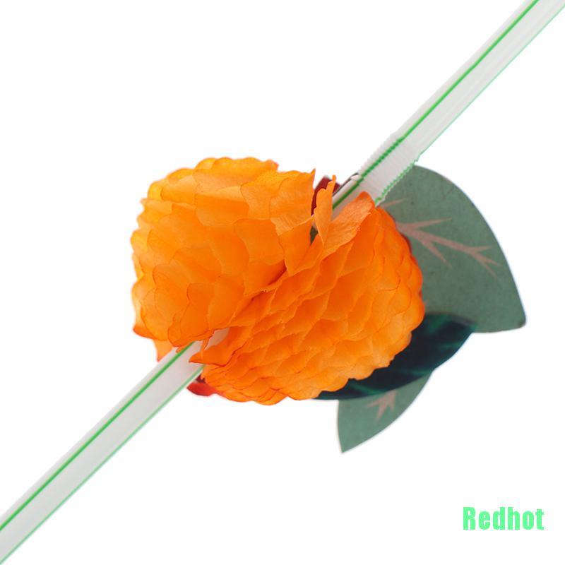 Set 50 ống hút trái cây 3D trang trí cocktail