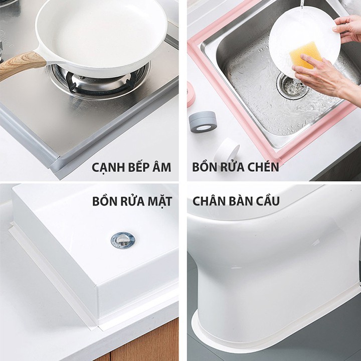 Combo 2 cuộn băng keo dán chống thấm nước - băng dính chống thấm dầu mỡ bản rộng 38mm dài 3.2 mét