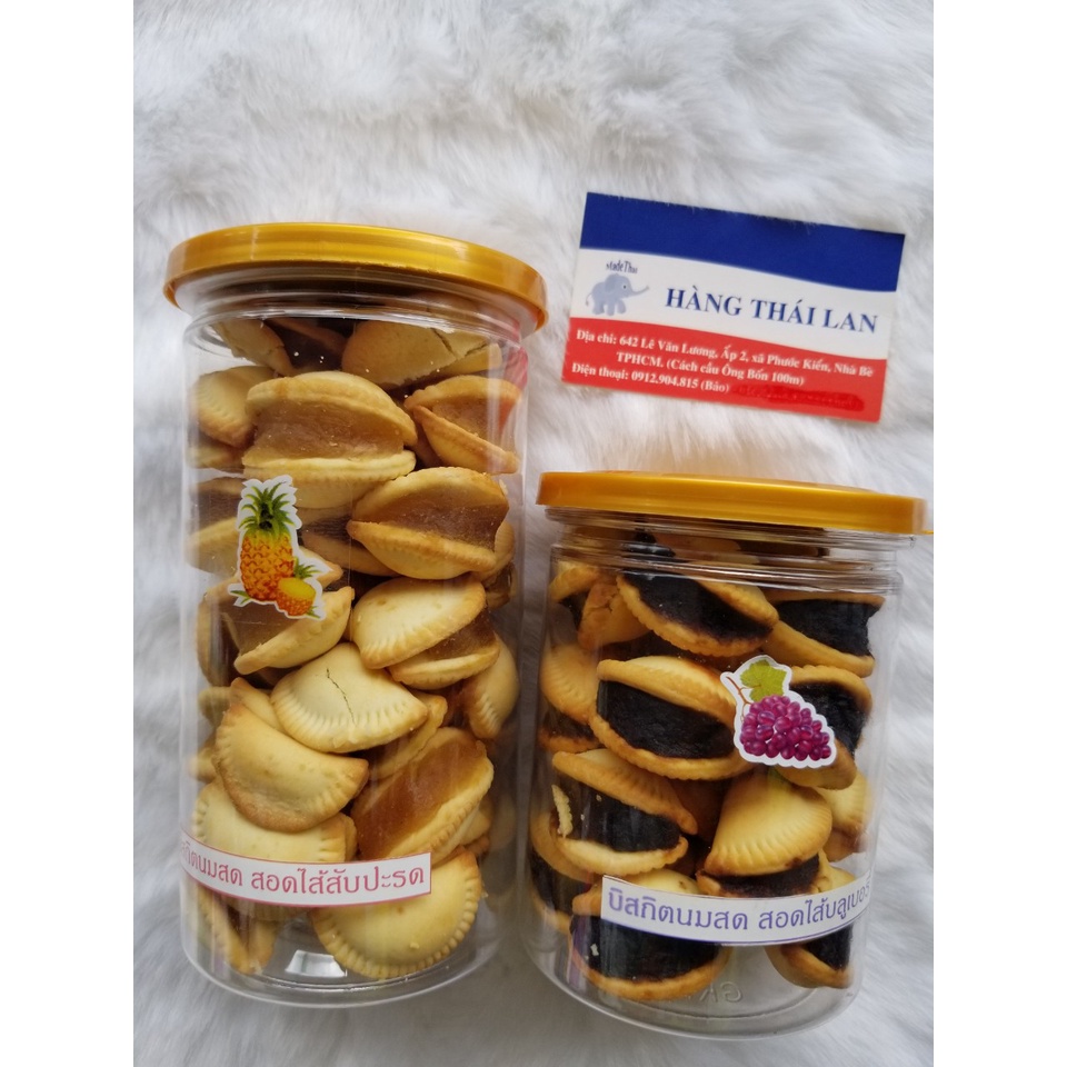 Bánh quy nhân khóm  192gram Thái Lan