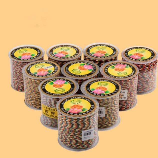 Combo 2-5-10m dây chỉ ngũ sắc 1.5mm tết vòng tay