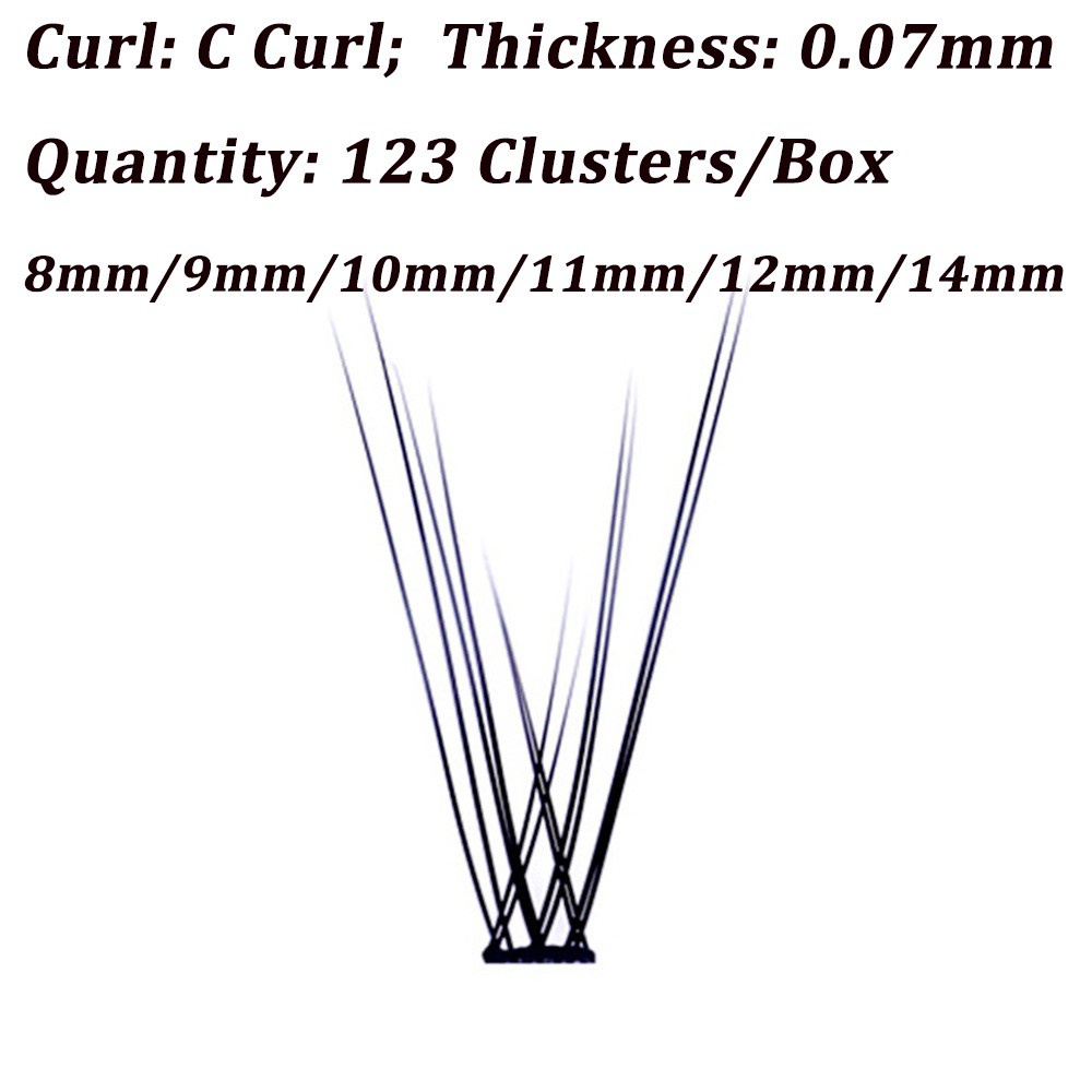 [Hàng mới về] Hộp Lông Mi Giả 0.07 8-14mm Mềm Mại Hỗ Trợ Tự Trang Điểm Mắt Tự Nhiên Hiệu Quả