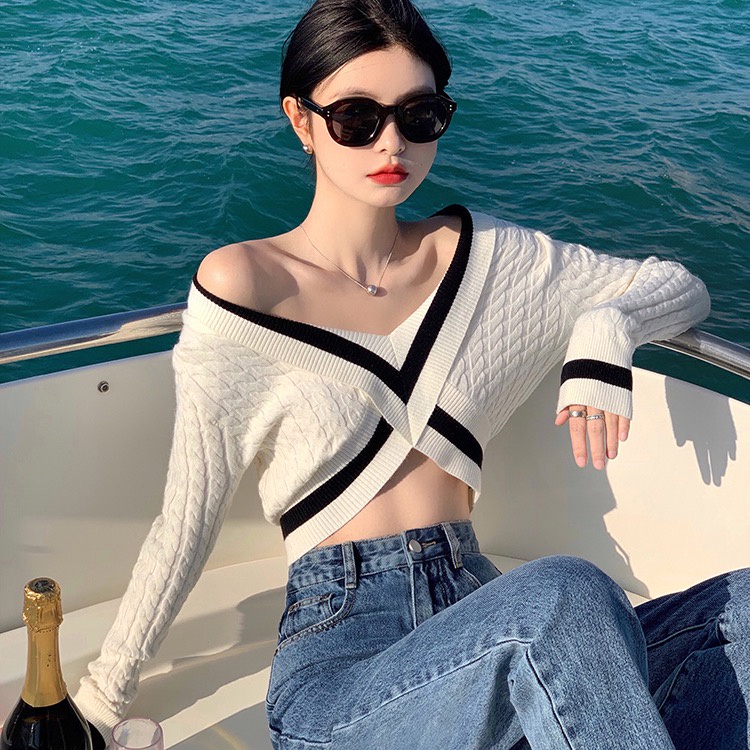 Áo lửng kumikumi tay dài hở vai thời trang dành cho nữ