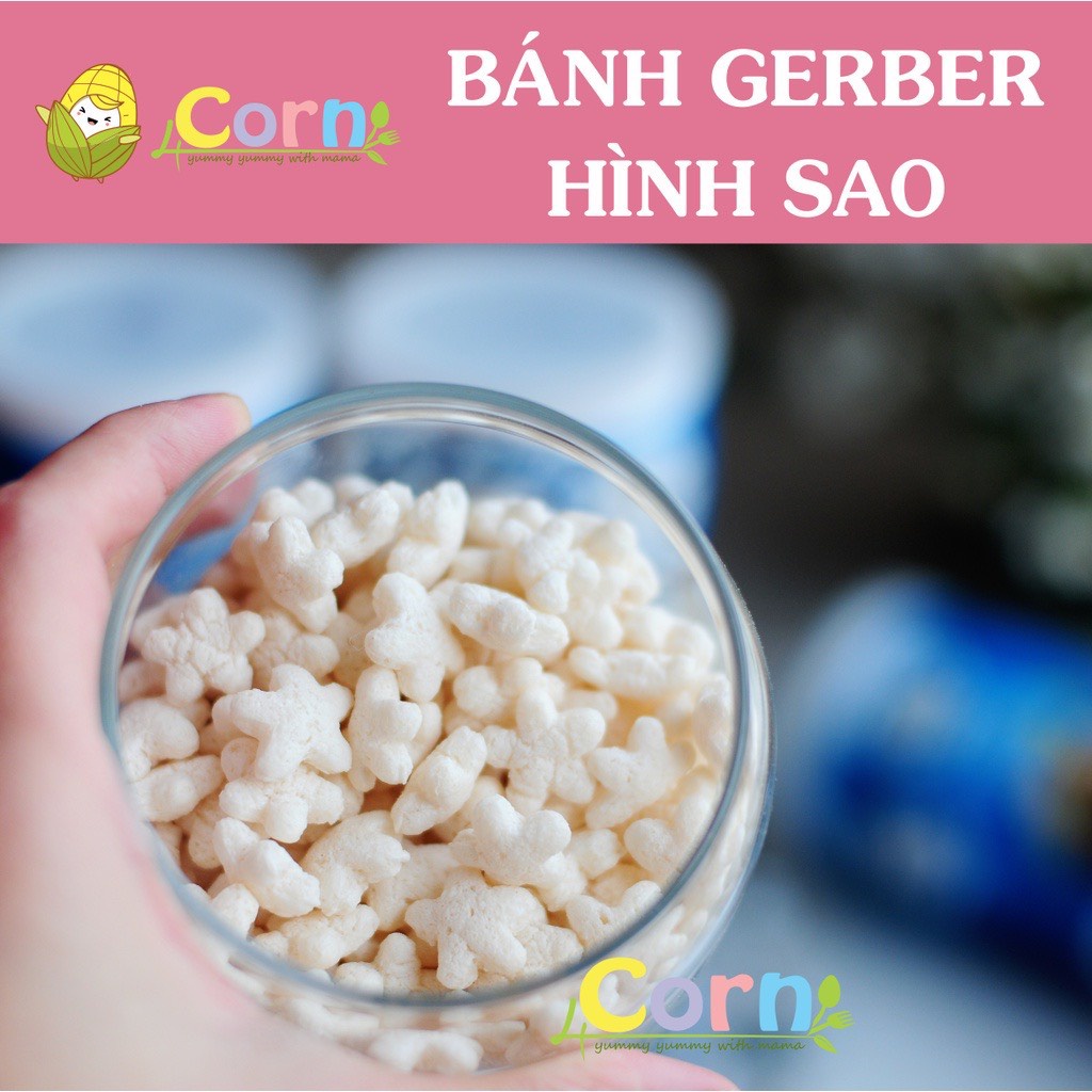 Bánh Ăn Dặm Gerber Hình Sao Cho Bé Ăn Dặm 8m+
