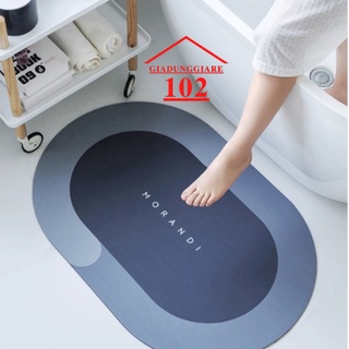 Thảm trải sàn thấm hút nước HOME, Thảm chùi chân nhà tắm , nhà vệ sinh chất liệu chống trơn trượt, Siêu bền