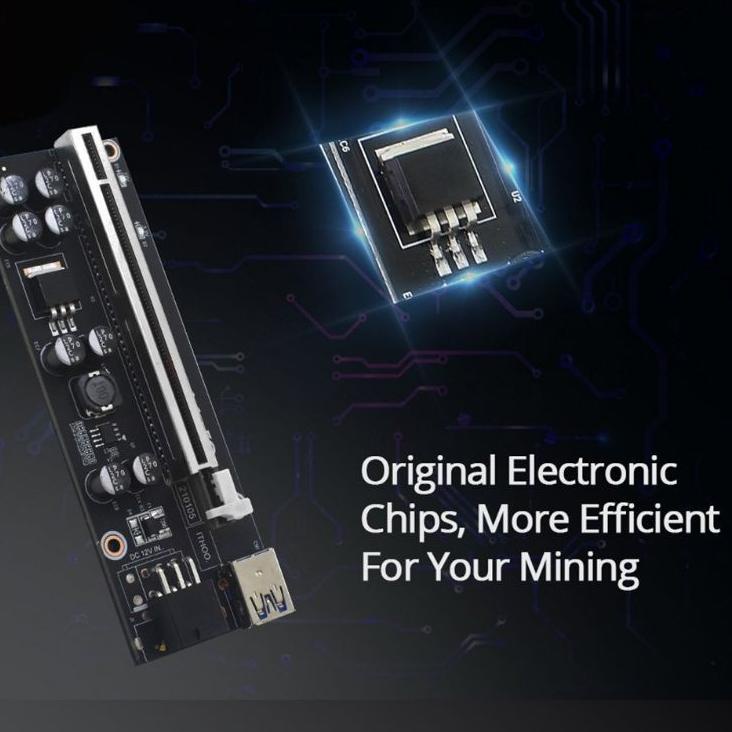 Bộ chuyển đổi trực tiếp 009s ver009s plus 8 Pin PCI USB 1X sang 16X 6Pin PCI | BigBuy360 - bigbuy360.vn