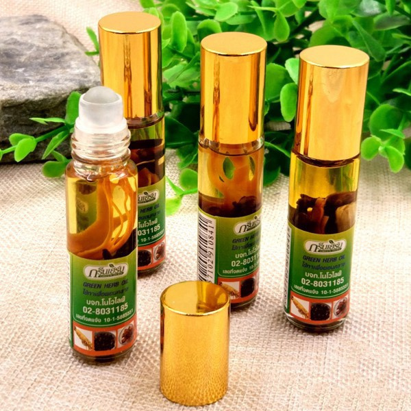 Dầu Thảo Dược Nhân Sâm Thái Lan Ginseng Green Herb Oil 8ml