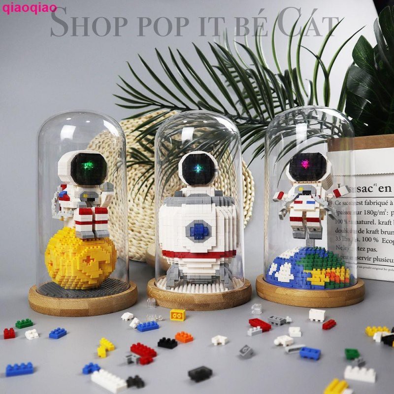 Đồ Chơi Lắp Ráp Lego Nano 3D Phi Hành Gia Có Đèn [Box + Light]