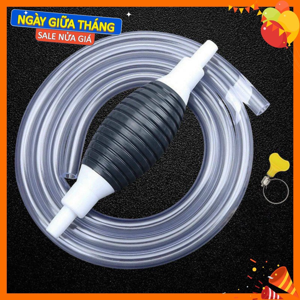 Ống hút xăng dầu chất lỏng bóp tay - Dụng cụ bơm hút rượu xăng dầu chất lỏng bóp tay giá rẻ