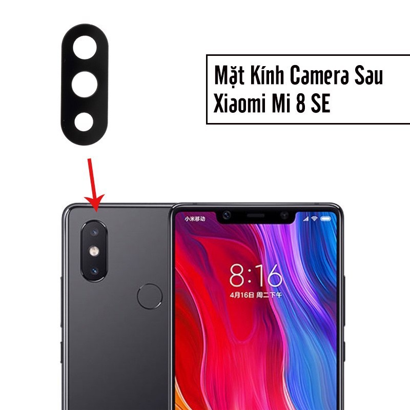 Mặt kính thay thế camera sau cho Xiaomi Mi 8 SE